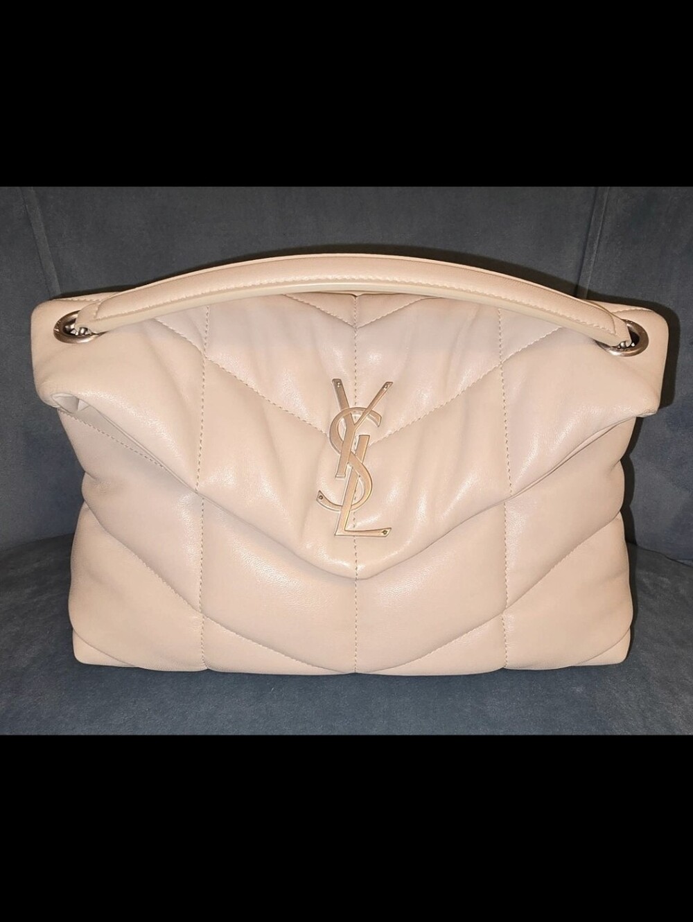 YSL Medium Puffer Blanc Vintage